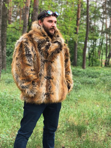 fake fox fur cosplay clothing|faux fox fur jacket.